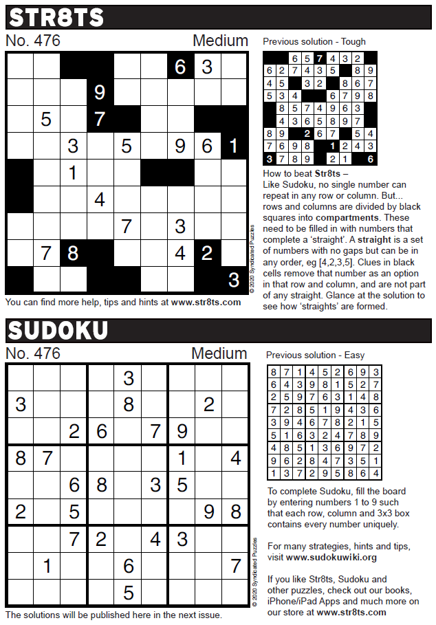 Super Sudoku - Newspaper and Magazine Syndication